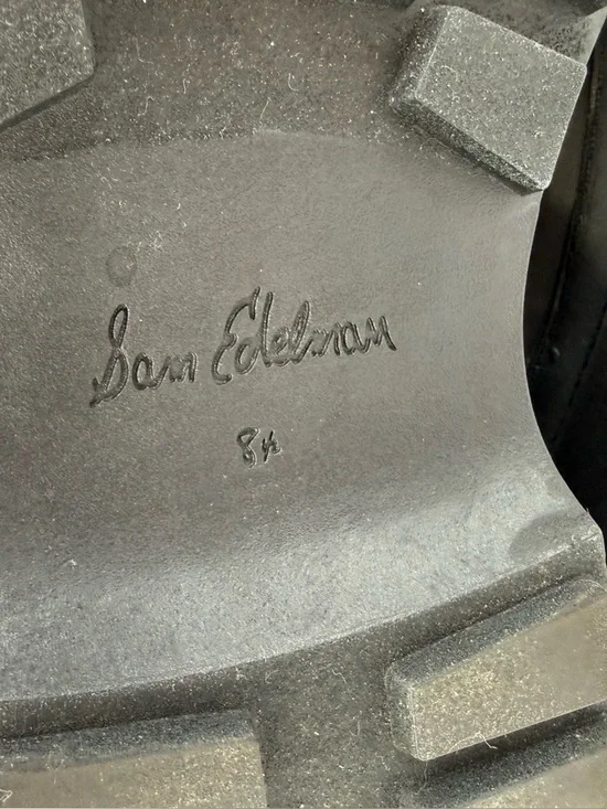 SAM EDELMAN Carlton Leather Trimmed Puffer Snow Boots Glossy Black Size 8.5 - Picture 14 of 16